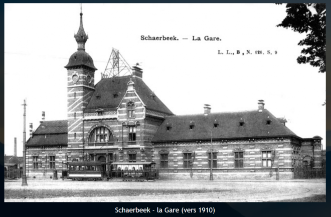 Schaerbeek la gare vers 1910.PNG