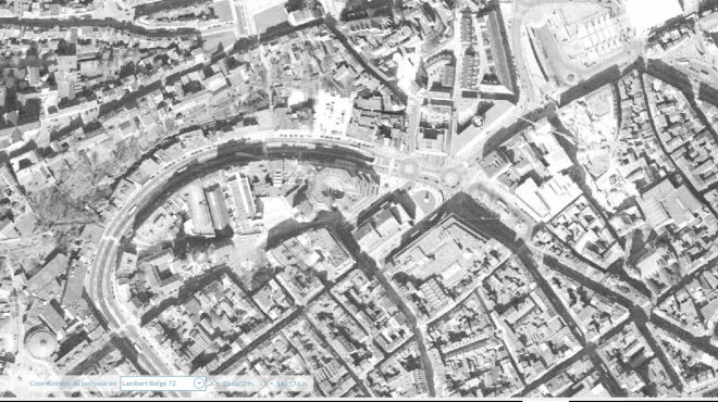 Liége - Boulevard de la Sauvenière-Place Saint-Lambert_2001_WalOnMap.PNG