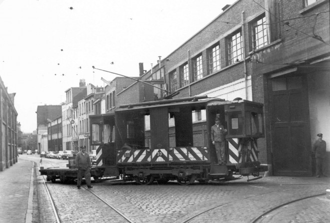 Bruxelles - Entrée de l'atelier Belgrade le 13 juillet 1960 (photo R. Temmerman)..jpg