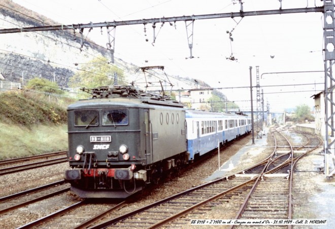 BB 8118 + Z 7100 en vh - Couzon au mont d'Or - 31.10.1989.jpg