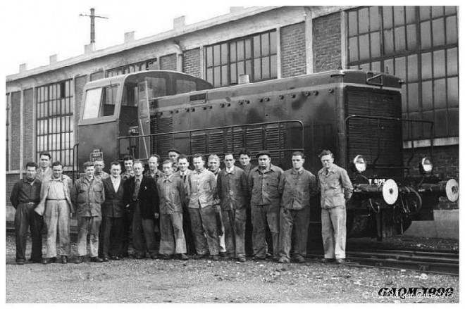 inter_QM485  locotracteur Y 9125 à la sortie des ateliers site Histoire des ateliers de Quatre Mares.jpg