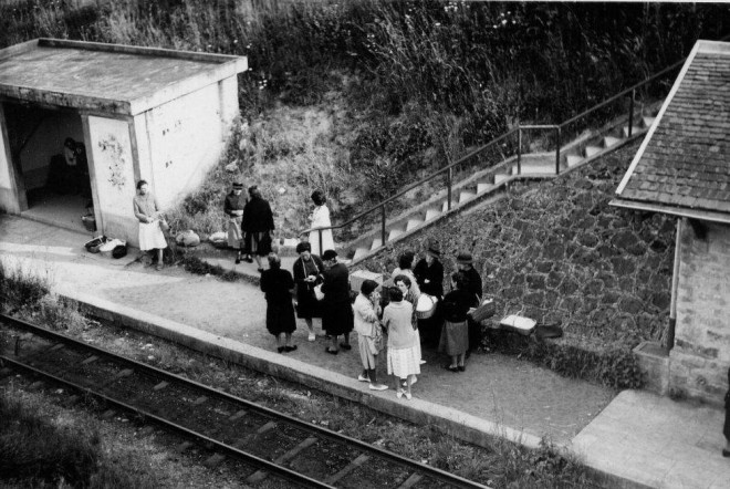 HALTE DU CHAZAL vue du pont Cliché DUFAURE 1966.jpg