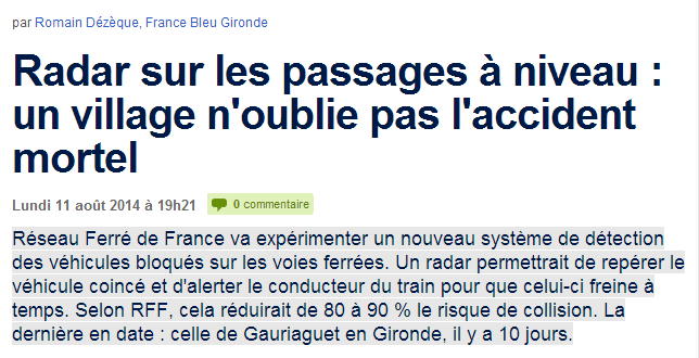 Radar sur les passages à niveau - un village n'oublie pas l'accident mortel - France Bleu.png