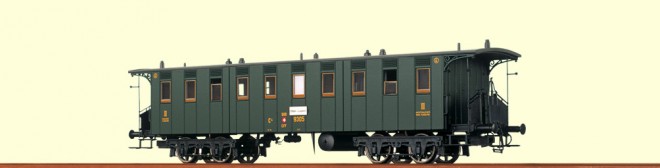 02 - Personenwagen C4 N° 9305 SBB, Typ Amerikaner 1865, Brawa N° 2327.jpg