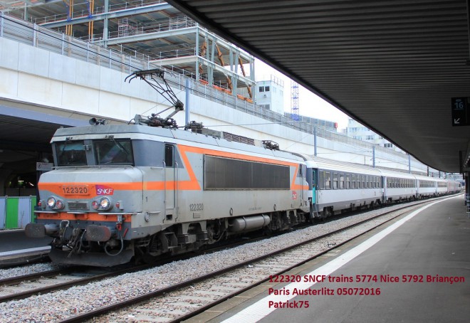 122320 SNCF trains 5774 Nice 5792 Briançon Paris Austerlitz 05072016.JPG