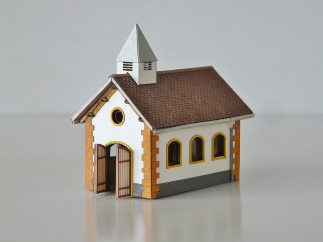 Chapelle HO, maquette chapelle, chapelle échelle ho, église ho, maquette église, église ho, eglise ho,2, BOIS MODELISME.JPG